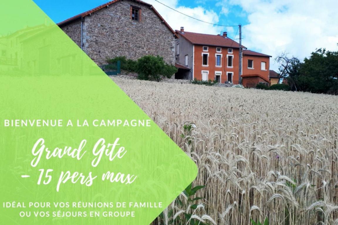 Grand Gite Maison D Alice Auvergne - 15 Personnes Saint-Bonnet-les-Quarts Exterior foto